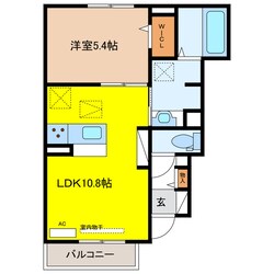 D-ROOM茜部中島の物件間取画像